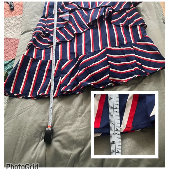 Alice + Olivia Collegiate Striped Dress - Picture 6 of 8